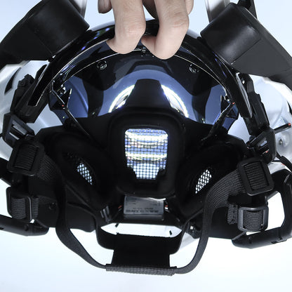 Original Cyberpunk Mask Futuristic Techwear Mask LED Light P34