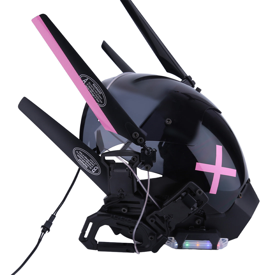 CoolCyberpunk Adjustable Wings Pink Logo Cyberpunk Mask P40