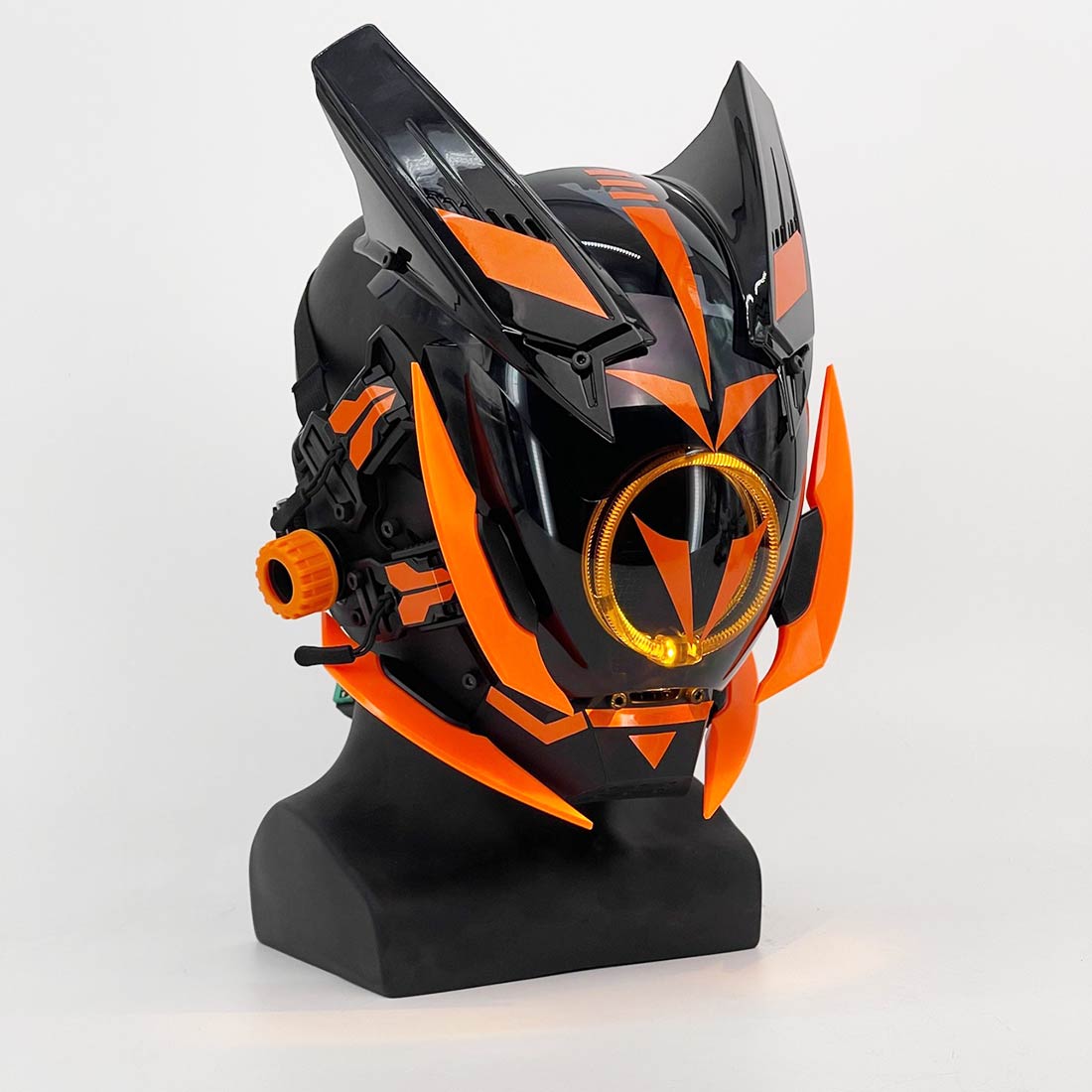 CoolCyberpunk Cosplay Mask With LED Round Lights P49