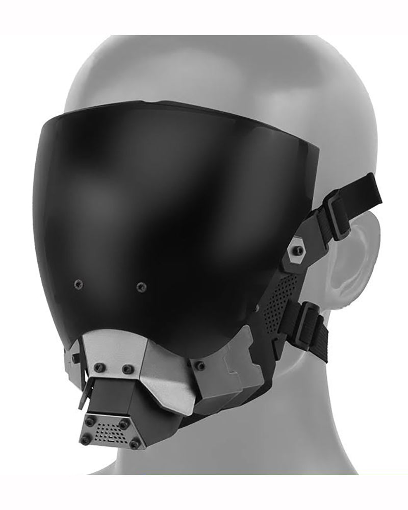 Cyberpunk Functional Half Helmet Mask