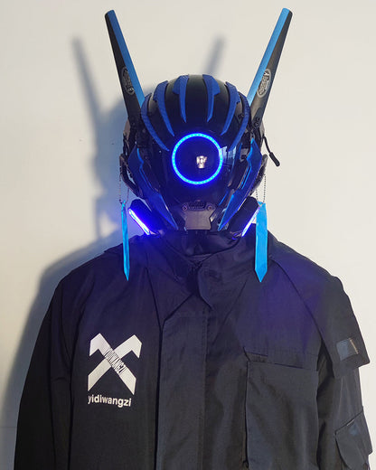 Cyberpunk Futuristic Wing Led Helmet Mask