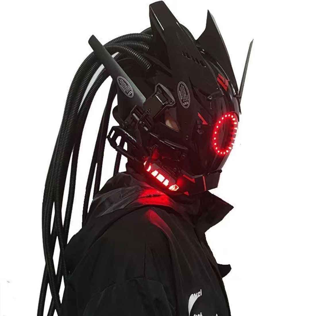 cyberpunk_gothic_masks_with_red_lights