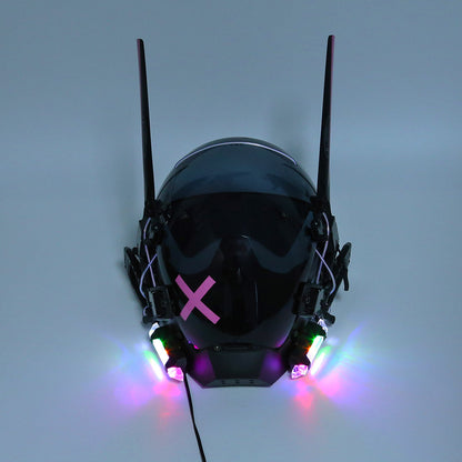 CoolCyberpunk Adjustable Wings Pink Logo Cyberpunk Mask P40