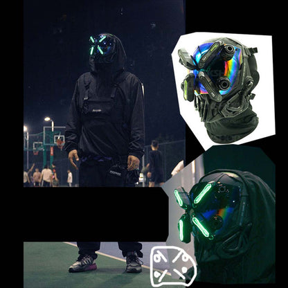 fashionable tech cyberpunk mask