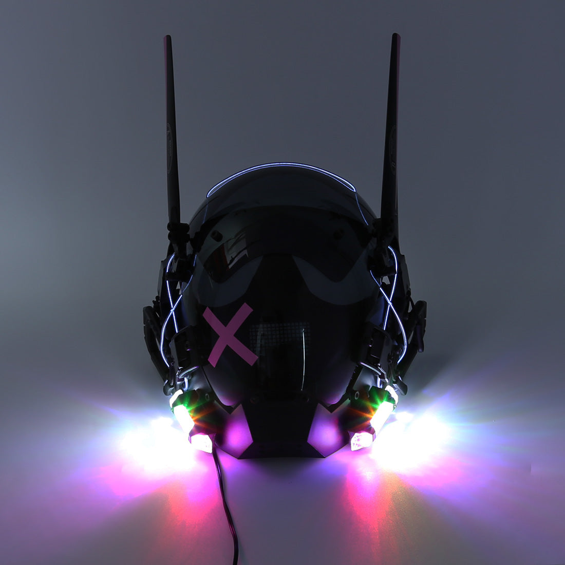 CoolCyberpunk Adjustable Wings Pink Logo Cyberpunk Mask P40