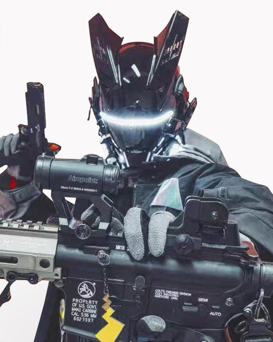 Mechanical Soaring Horned Mask - Techwear Official