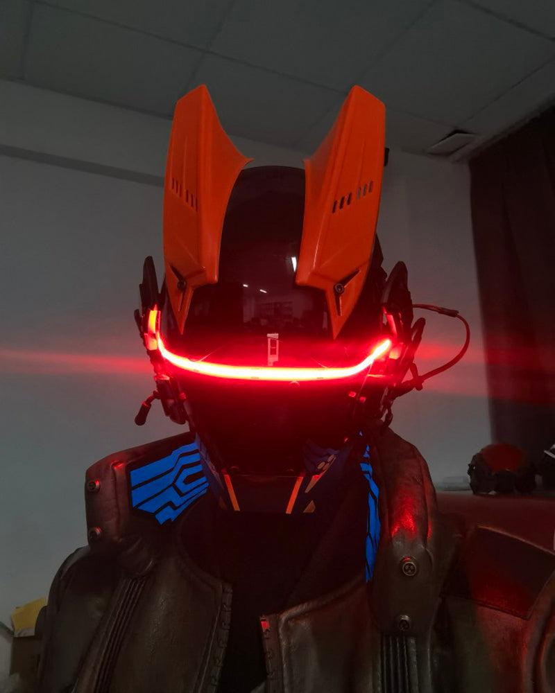 Mechanical Soaring Horned Mask - Techwear Official