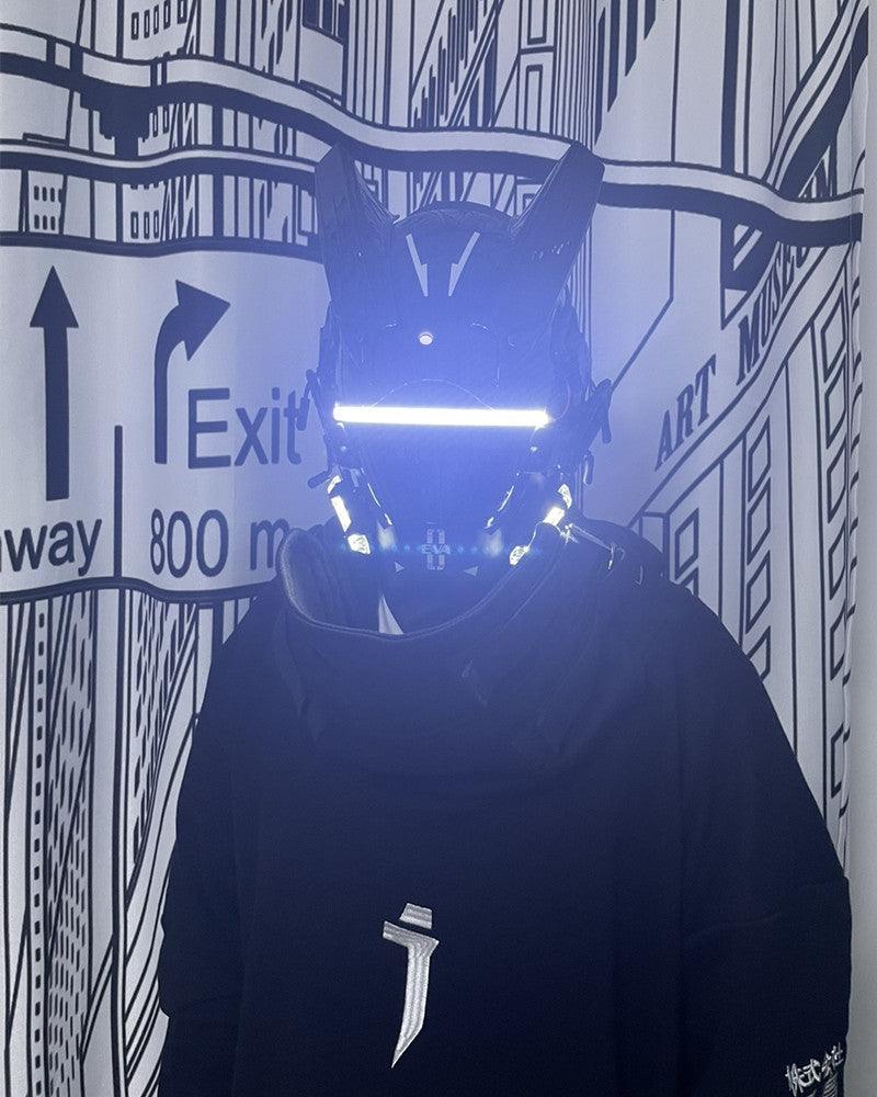 Mechanical Soaring Horned Mask - Techwear Official