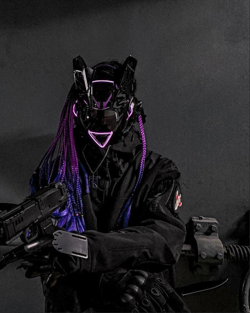 Night Game Dreadlocks Mask - Techwear Official